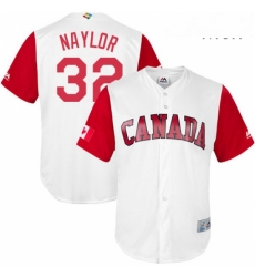 Mens Canada Baseball Majestic 32 Josh Naylor White 2017 World Baseball Classic Replica Team Jersey Mens Canada Baseball Majestic 32 Josh Naylor White 2017 World Baseball Classic Replica Team Jersey