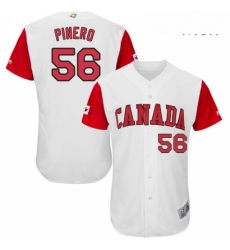 Mens Canada Baseball Majestic 56 Daniel Pinero White 2017 World Baseball Classic Authentic Team Jersey Mens Canada Baseball Majestic 56 Daniel Pinero White 2017 World Baseball Classic Authentic Team Jersey