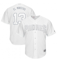 Padres 13 Manny Machado El Ministro White 2019 Players Weekend Player Jersey Padres 13 Manny Machado El Ministro White 2019 Players Weekend Player Jersey