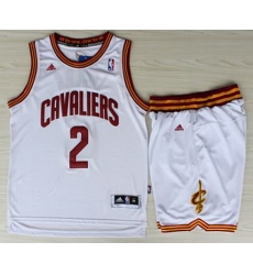 Cleveland Cavaliers 2 Kyrie Irving White Revolution 30 Swingman Jerseys Shorts NBA Suits Cleveland Cavaliers 2 Kyrie Irving White Revolution 30 Swingman Jerseys Shorts NBA Suits
