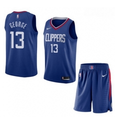 Clippers 13 Paul George Blue City Edition Nike Swingman Jersey 28With Shorts Clippers 13 Paul George Blue City Edition Nike Swingman Jersey 28With Shorts