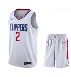 Clippers 2 Kawhi Leonard White City Edition Nike Swingman Jersey 28With Shorts Clippers 2 Kawhi Leonard White City Edition Nike Swingman Jersey 28With Shorts