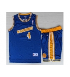 Golden State Warriors 4 Chris Webber Blue Hardwood Classics NBA Jerseys Shorts Suits Golden State Warriors 4 Chris Webber Blue Hardwood Classics NBA Jerseys Shorts Suits
