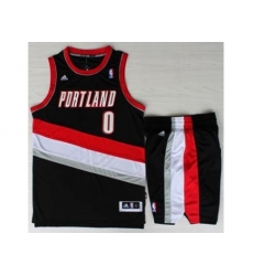 Portland Trail Blazers 0 Damian Lillard Black Revolution 30 Swingman NBA Jersey Short Suits Portland Trail Blazers 0 Damian Lillard Black Revolution 30 Swingman NBA Jersey Short Suits