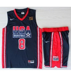 USA Basketball 1992 Olympic Dream Team Blue Jerseys & Shorts Suits 8# Scottie Pippen USA Basketball 1992 Olympic Dream Team Blue Jerseys & Shorts Suits 8# Scottie Pippen