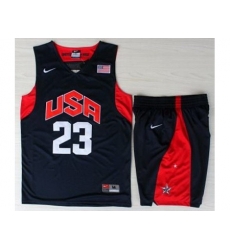 USA Basketball #23 Kyrie Irving Blue Jersey & Shorts Suit USA Basketball #23 Kyrie Irving Blue Jersey & Shorts Suit