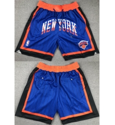 Men New Yok Knicks Royal City Edition Shorts Men New Yok Knicks Royal City Edition Shorts