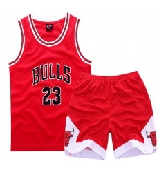 Youth NBA Chicago Bulls 23# Mickle Jordan Red Suit Sets Youth NBA Chicago Bulls 23# Mickle Jordan Red Suit Sets