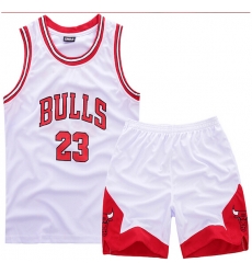 Youth NBA Chicago Bulls 23# Mickle Jordan White Suit Sets Youth NBA Chicago Bulls 23# Mickle Jordan White Suit Sets