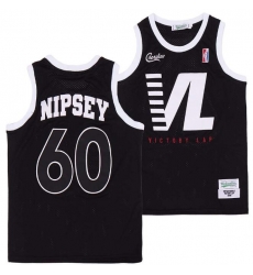 Men Nipsey 60 VL Black Crenshaw Editon Jersey Men Nipsey 60 VL Black Crenshaw Editon Jersey