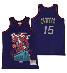 Men Raptors 15 Vince Carter Skull Edition Purple Throwback Jersey Men Raptors 15 Vince Carter Skull Edition Purple Throwback Jersey