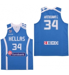 NBA Giannis Antetokounmpo 34 Hellas Eurobank Greece Jerseys Blue NBA Giannis Antetokounmpo 34 Hellas Eurobank Greece Jerseys Blue