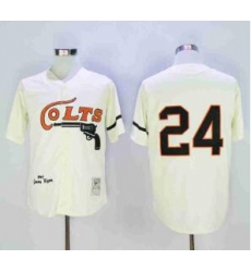 NFL Colts 24 Throwback White Cream Jersey NFL Colts 24 Throwback White Cream Jersey