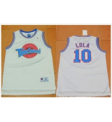 Space Jam Tune Squad #10 Lola Bunny White Movie Stitched Basketball Jersey Space Jam Tune Squad #10 Lola Bunny White Movie Stitched Basketball Jersey