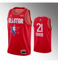 76ers 21 Joel Embiid Red 2020 NBA All Star Jordan Brand Swingman Jersey 76ers 21 Joel Embiid Red 2020 NBA All Star Jordan Brand Swingman Jersey