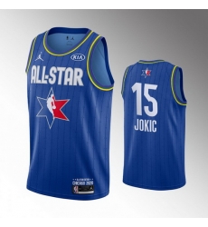 Nuggets 15 Nikola Jokic Blue 2020 NBA All Star Jordan Brand Swingman Jersey Nuggets 15 Nikola Jokic Blue 2020 NBA All Star Jordan Brand Swingman Jersey