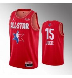 Nuggets 15 Nikola Jokic Red 2020 NBA All Star Jordan Brand Swingman Jersey Nuggets 15 Nikola Jokic Red 2020 NBA All Star Jordan Brand Swingman Jersey