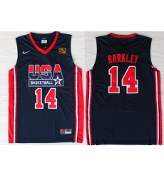 1992 Olympics Team USA 14 Charles Barkley Navy Blue Swingman Jersey 1992 Olympics Team USA 14 Charles Barkley Navy Blue Swingman Jersey