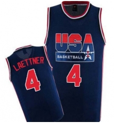 1992 Olympics Team USA 4 Christian Laettner Navy Blue Swingman Jersey 1992 Olympics Team USA 4 Christian Laettner Navy Blue Swingman Jersey