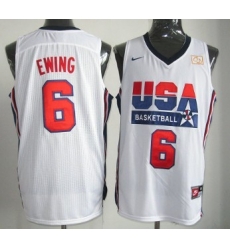 1992 Olympics Team USA 6 Patrick Ewing White Swingman Jersey 1992 Olympics Team USA 6 Patrick Ewing White Swingman Jersey