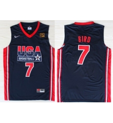 1992 Olympics Team USA 7 Larry Bird Navy Blue Swingman Jersey 1992 Olympics Team USA 7 Larry Bird Navy Blue Swingman Jersey