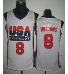 1992 Olympics Team USA 8 Deron Williams White Swingman Jersey 1992 Olympics Team USA 8 Deron Williams White Swingman Jersey