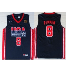 1992 Olympics Team USA 8 Scottie Pippen Navy Blue Swingman Jersey 1992 Olympics Team USA 8 Scottie Pippen Navy Blue Swingman Jersey