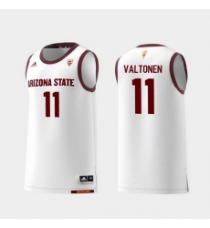 Men Arizona State Sun Devils Elias Valtonen White Replica College Basketball Jersey Men Arizona State Sun Devils Elias Valtonen White Replica College Basketball Jersey
