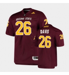 Men Arizona State Sun Devils Keith Davis College Football Maroon Premier Jersey Men Arizona State Sun Devils Keith Davis College Football Maroon Premier Jersey