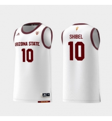 Men Arizona State Sun Devils Vitaliy Shibel White Replica College Basketball Jersey Men Arizona State Sun Devils Vitaliy Shibel White Replica College Basketball Jersey