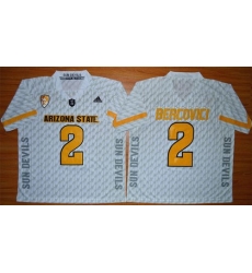 Sun Devils #2 Mike Bercovici White New Stitched NCAA Jersey Sun Devils #2 Mike Bercovici White New Stitched NCAA Jersey