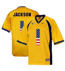 California Golden Bears 1 DeSean Jackson Gold USA Flag College Football Jersey California Golden Bears 1 DeSean Jackson Gold USA Flag College Football Jersey