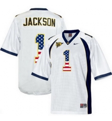 California Golden Bears 1 DeSean Jackson White USA Flag College Football Jersey California Golden Bears 1 DeSean Jackson White USA Flag College Football Jersey