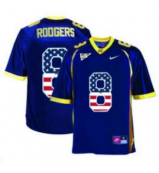 California Golden Bears 8 Aaron Rodgers Navy USA Flag College Football Jersey California Golden Bears 8 Aaron Rodgers Navy USA Flag College Football Jersey