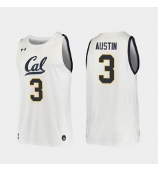 Men California Golden Bears Paris Austin Replica White College Basketball 2019 20 Jersey Men California Golden Bears Paris Austin Replica White College Basketball 2019 20 Jersey