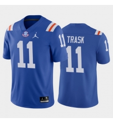 Florida Gators Kyle Trask Royal Throwback Men'S Jersey Florida Gators Kyle Trask Royal Throwback Men'S Jersey