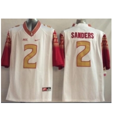 Florida State Seminoles (FSU) #2 Deion Sanders White Stitched NCAA Limited Jersey Florida State Seminoles (FSU) #2 Deion Sanders White Stitched NCAA Limited Jersey