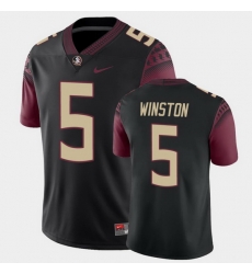 Men Florida State Seminoles Jameis Winston College Football Black Alternate Game Jersey Men Florida State Seminoles Jameis Winston College Football Black Alternate Game Jersey