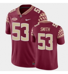Men Florida State Seminoles Maurice Smith Game Garnet College Football Jersey Men Florida State Seminoles Maurice Smith Game Garnet College Football Jersey
