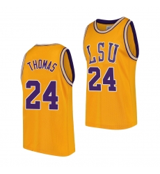LSU Tiger Cameron Thomas Gold College Basketball Lsu Tigers Jersey LSU Tiger Cameron Thomas Gold College Basketball Lsu Tigers Jersey