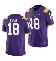 LSU Tiger Chris Curry Purple Game Men'S Jersey LSU Tiger Chris Curry Purple Game Men'S Jersey