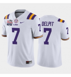 LSU Tiger Grant Delpit White Home Men'S Jersey LSU Tiger Grant Delpit White Home Men'S Jersey