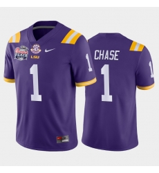 LSU Tiger Ja'Marr Chase Purple Away Men'S Jersey LSU Tiger Ja'Marr Chase Purple Away Men'S Jersey