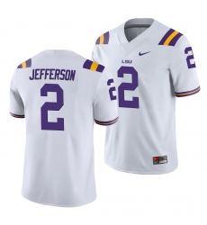 LSU Tiger Justin Jefferson White College Football Men'S Jersey LSU Tiger Justin Jefferson White College Football Men'S Jersey