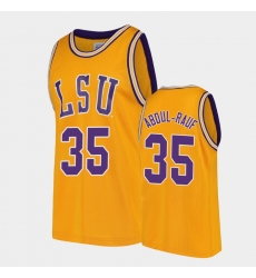 LSU Tiger Mahmoud Abdul Rauf Gold Replica Men'S Jersey LSU Tiger Mahmoud Abdul Rauf Gold Replica Men'S Jersey