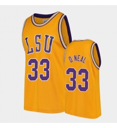 LSU Tiger Shaquille O'Neal Gold Replica Men'S Jersey LSU Tiger Shaquille O'Neal Gold Replica Men'S Jersey