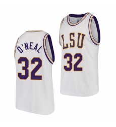 LSU Tiger Shareef O'Neal White College Basketball Lsu Tigers Jersey LSU Tiger Shareef O'Neal White College Basketball Lsu Tigers Jersey