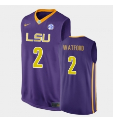 LSU Tiger Trendon Watford Purple Authentic Men'S Jersey LSU Tiger Trendon Watford Purple Authentic Men'S Jersey