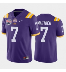 LSU Tiger Tyrann Mathieu Purple Away Men'S Jersey LSU Tiger Tyrann Mathieu Purple Away Men'S Jersey