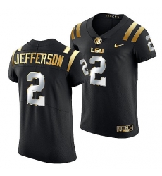 Lsu Tigers Justin Jefferson Golden Edition Elite Nfl Black Jersey Lsu Tigers Justin Jefferson Golden Edition Elite Nfl Black Jersey